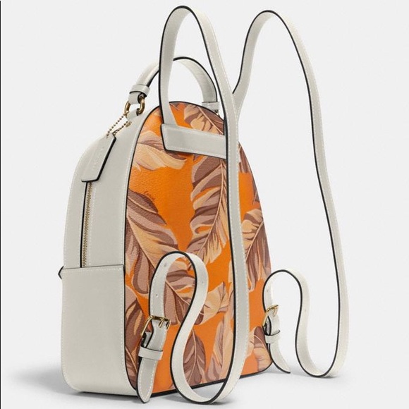 Jordyn Backpack With Banana Leaves Print